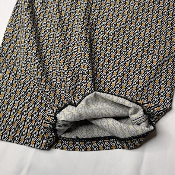 Ashley Blue Sz L P Knit Knee Length Straight & Pencil Skirt Geometric Women's - Picture 10 of 11